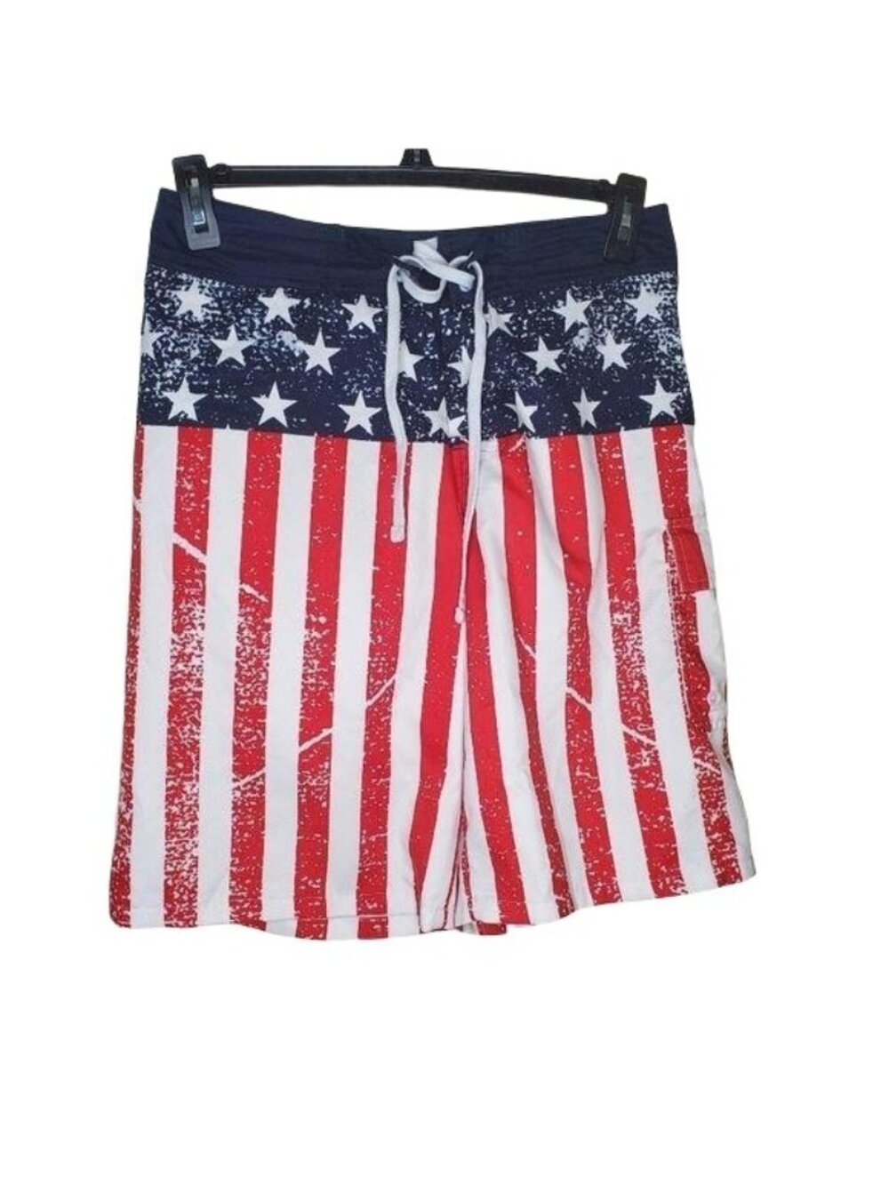 Calhoun Spoprtswear USA Distressed Patriotic Flag Board Shorts